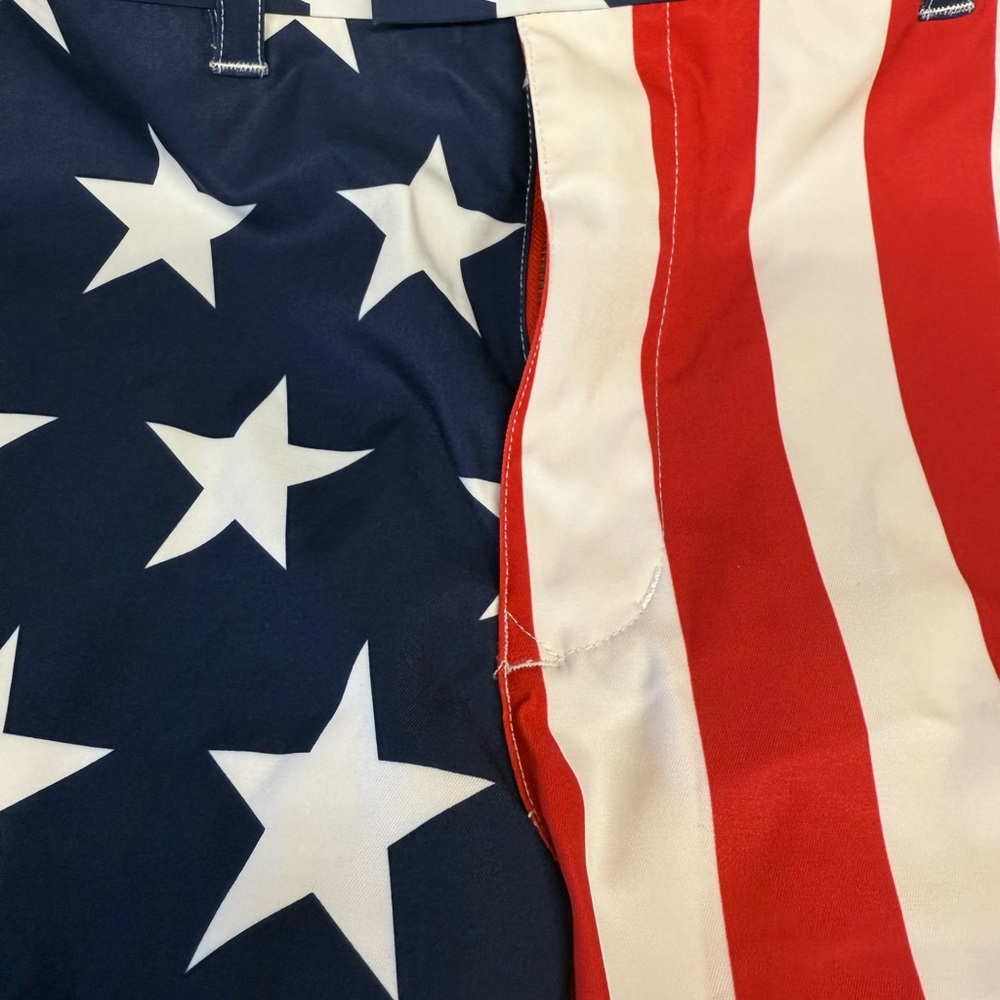 Loudmouth Patriotic Stars and Stripes Men's Shorts - Picture 3 of 7